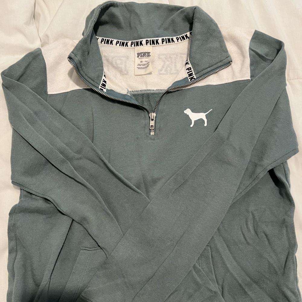 Pink half zip